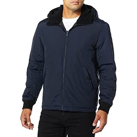 New Theory Men US XL Bomber Jacket Puffer Technical Taffeta (Small Imperfection) - Picture 1 of 17